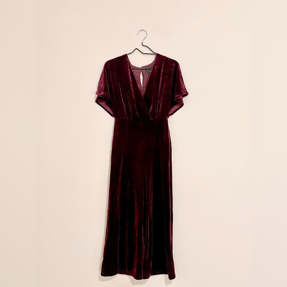 Anthropologie Velvet Jumpsuit